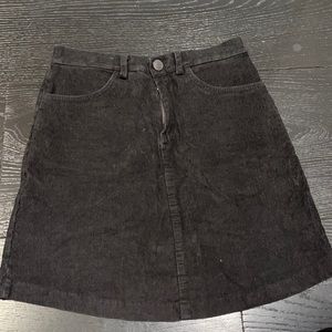 Black jean skirt